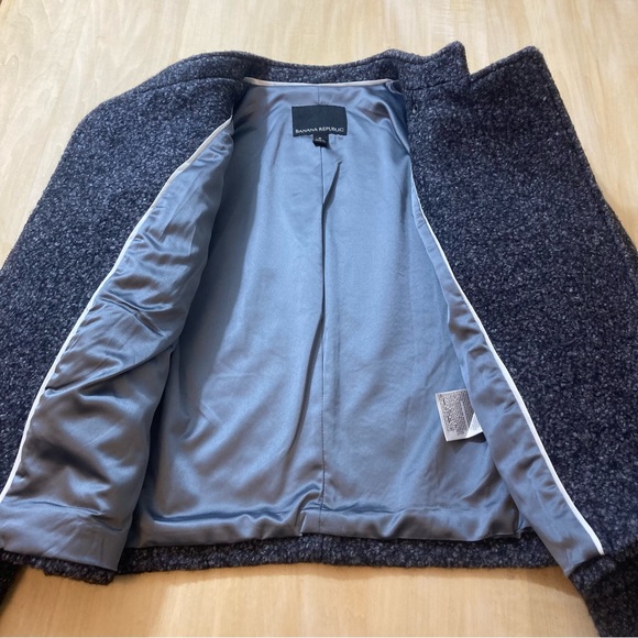 Banana Republic Gray Boucle Wool Blend Jacket - Picture 5 of 9